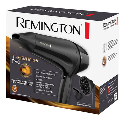 Secador De Cabello Remington Thermacare Pro 2200 W D12a