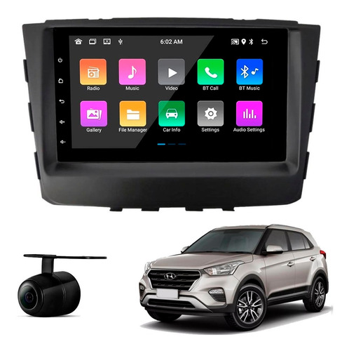 Central Multimídia Android 2gb Carplay Hyundai Creta 17-21