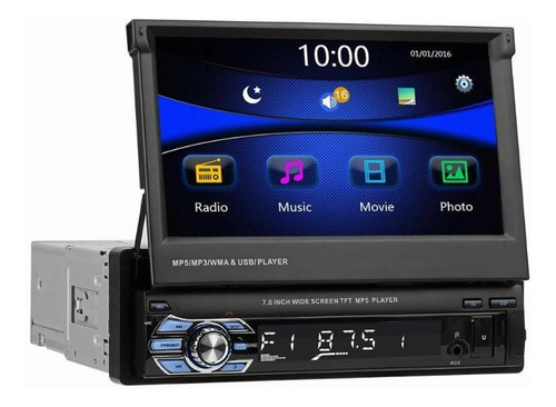 Coche Gps Mp5 Reproductor 7 Pulgadas Pantalla Retráctil Cáma