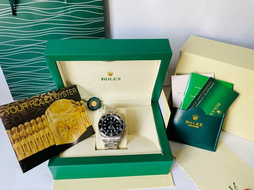 Reloj Rolex Clásico Submariner Plata/negro Men Plata Negro Negro (Usado)