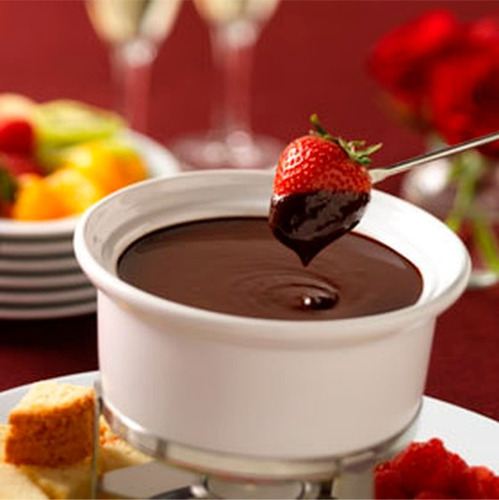 Imagem 5 de 5 de Conjunto Fondue 6 Peças Pelt Chocolate Jantar Romântico
