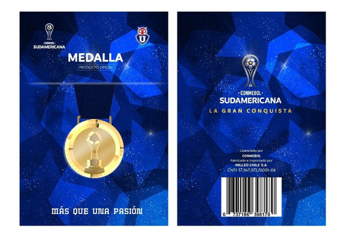 Medalla Universidad De Chile Copa Sudamericana Milled