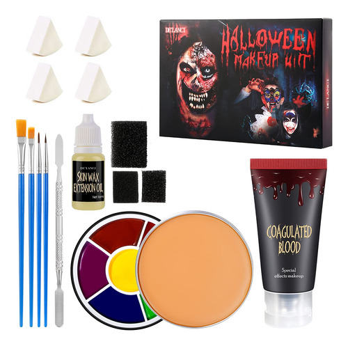 Kit De Maquillaje Zombie, Kit De Maquillaje Sfx De Cera Para