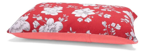 Jogo De Cama Queen Buettner Rolinho Basico Liso Estampado Cor Vermelho
