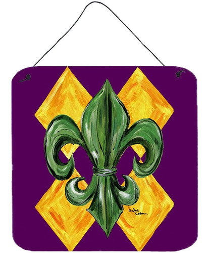 Âds Mardi Gras Harlequin Fleur De Lis Impresiones De Al...