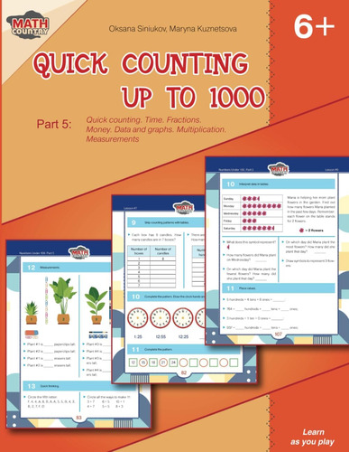 Libro: Math Workbook Grade 1 (6+ Yo). Quick Counting Up To