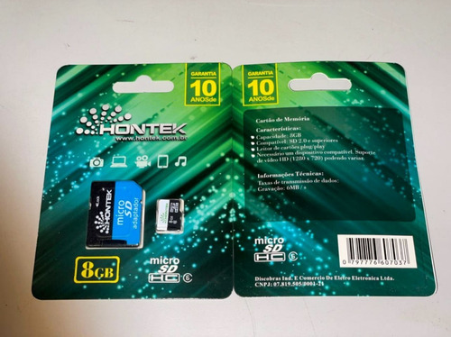 Imagem 2 de 3 de 100 X Cartão Micro Sd Hontek 8gb (100 Unidades)