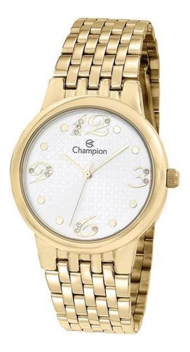 Relógio Feminino Dourado Champion Prova D'água