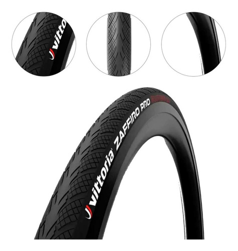 Neumáticos 700 X 30 Vittoria Zaffiro Pro Bike Speed Kevlar Pro Cor Negro