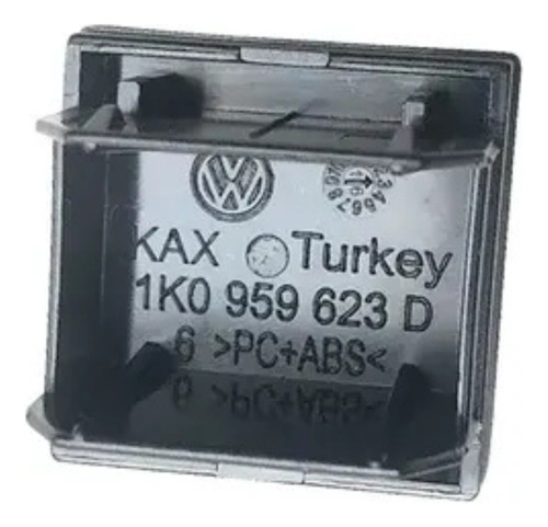 Botão Falso Console Jetta Golf Mk5 Mk6 Preto