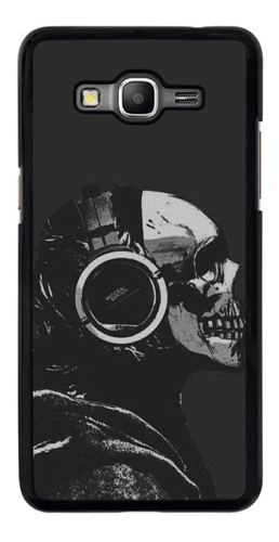 Funda Para Samsung Galaxy Calavera Musica Audifonos