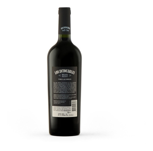 Vino Los Intocables Black Malbec Caja X6 750 Ml