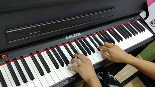 Imagen 9 de 10 de Piano Electrico Nux Wk-310 Accion Martillo Bluetooth Mueble