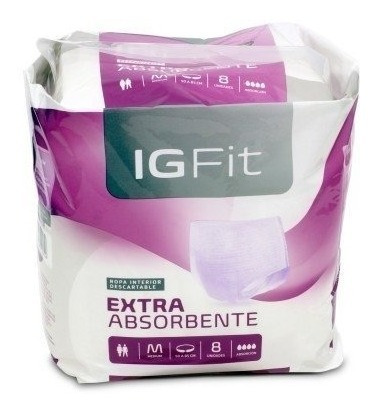 Ropa Interior Bombachas Ig Fit Talle  M Mediano 8 Unidades