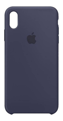 Apple Carcasa De Silicona Para iPhone XS Max Azul Noche