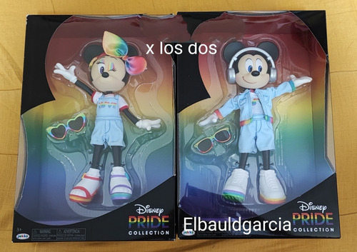 Pareja Mickey Y Minnie Mouse Pride Collection Lgbtq+ (Usado)