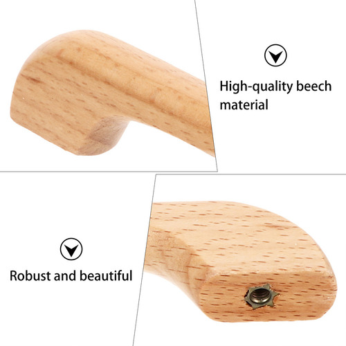 Pomos De Madera Para Puertas De Armarios, 8 Unidades, Con Ma