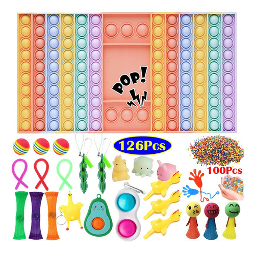 126set Popits Toys Alivia Juguetes De Presión Niños
