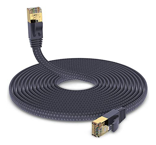 Cable Ethernet Cat 7 De 40 Pies, Hymeca - Xbox Ps4 - Nylon -