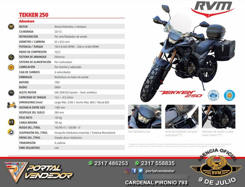 Imagen 8 de 8 de Jawa Rvm Tekken 250- Premium- R.de Aceite- Portal Vendedor