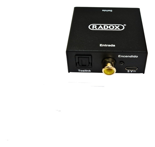 Convertidor De Audio Digital (toslink) A Analogo (rca) Radox