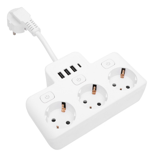 Protector Contra Sobretensiones Power Strip De 3 Vías, Igníf