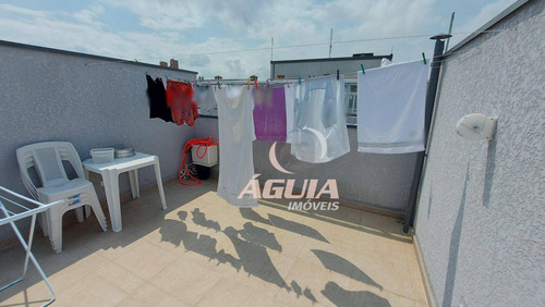 Imagem 22 de 28 de Cobertura Com 2 Dormitórios À Venda, 52 M² + 52 M² Por R$ 499.000 - Vila Pires - Santo André/sp - Co1141