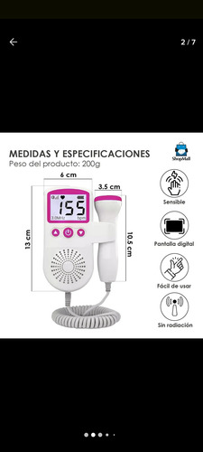 Doppler Fetal Detector De Frecuencia Cardiaca Fetal Aleatorio