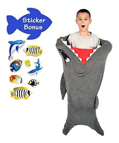 Imagen 7 de 9 de Cobija Tiburon Para Niños Cozy Snuggie
