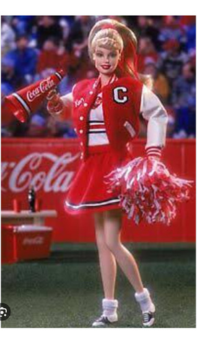 Muñeca Barbie Coca Cola Porrista Cheerleader 2000