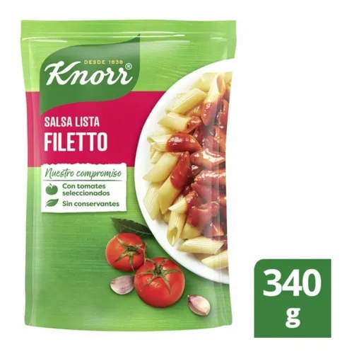 Salsa Knorr Filetto 340 Grs X 15 Unidades