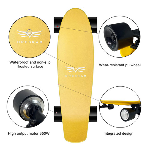 Patineta Eléctrica Cruiser 350w 4 Velocidades Rango 11 Km Mm
