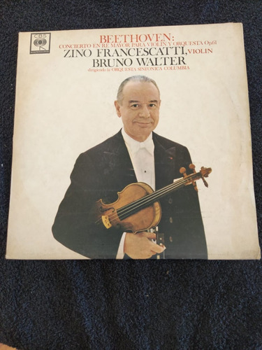 Vinilo Zino Francescatti Beethoven Conc Violin  Supercultura