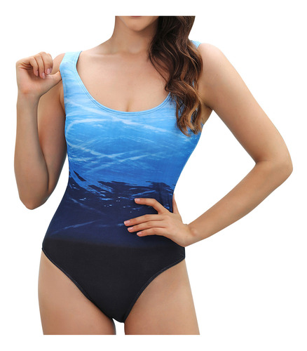 Bikini Ajustado Con Estampado Retro Para Mujer, Pieza S