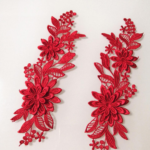2 Kit De Adornos De Encaje Floral Para Decoración 2 Piezas