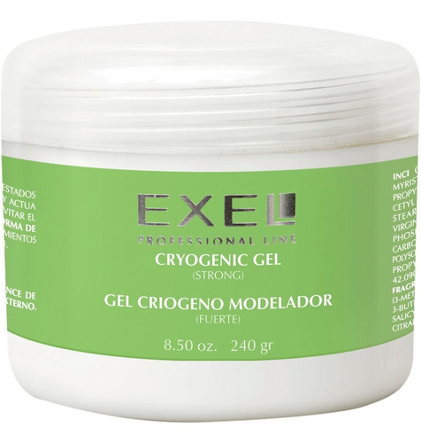 Gel Criogeno Modelador Exel Fuerte 240 Gr