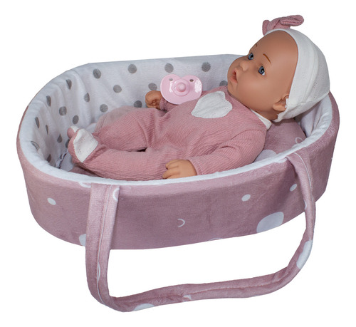 Muñeca Bebe Sofía Con Cuna Y Accesorios