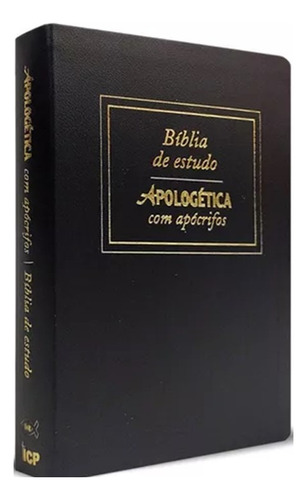 Bíblia De Estudo Apologética Com Apócrifos (capa Preta)
