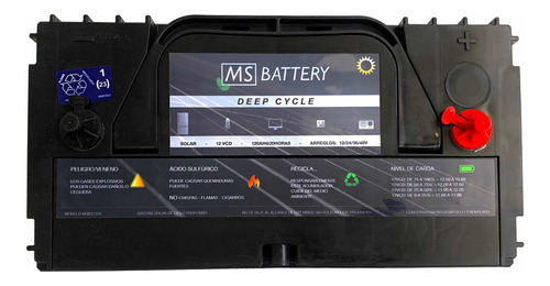 Bateria Solar 120ah 12v Ms-battery Lth Cale Panel 