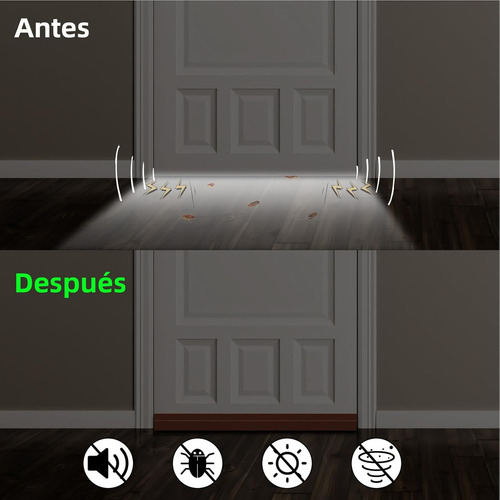 4pcs Sello Adhesivo Prueba De Polvo Para Puertas Y Ventanas Color Amarillo Amarillo