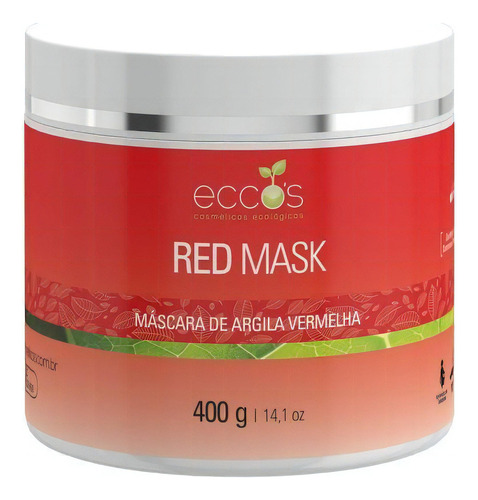 Máscara faciai para pele Ecco's Red Mask 400g y 400mL