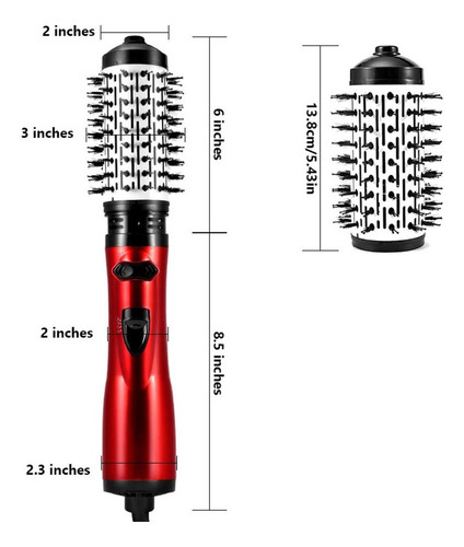 G Cepillo Rizador De Plancha De Pelo Eléctrico Giratorio 3 Y