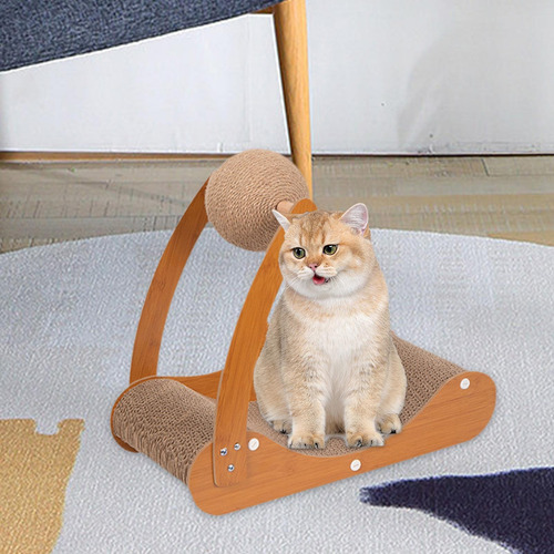 Rascador De Cartón Para Gatos, Cama Rascadora Para Gatos L