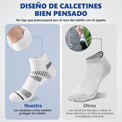 Calcetas Para Hombre 8 Pares, Calcetines Deportivos Algodon