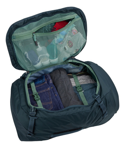 Mochila Para Viagem Passeio Thule Landmark 60l Darkest Blue Desenho Do Tecido Liso
