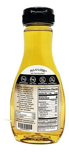 Jarabe De Alulosa Sabor Miel 330 Ml Sustituto De Azúcar Vega