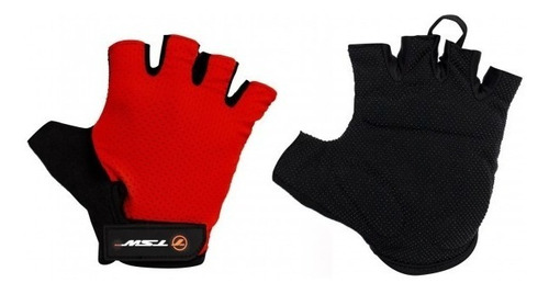 Luva Ciclismo Tsw Combat Meio Dedo Vermelha Speed Dh Mtb Par