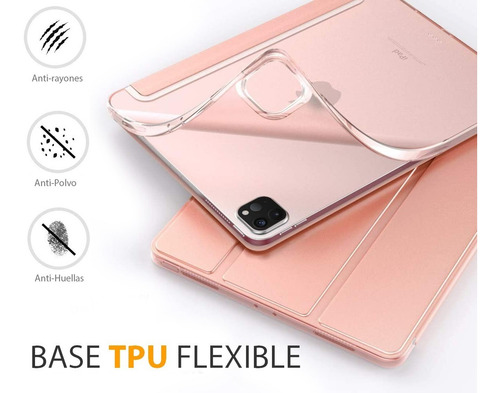 Funda Para iPad Pro 12.9 Generacion 4/5/6 Smart Cover Tpu