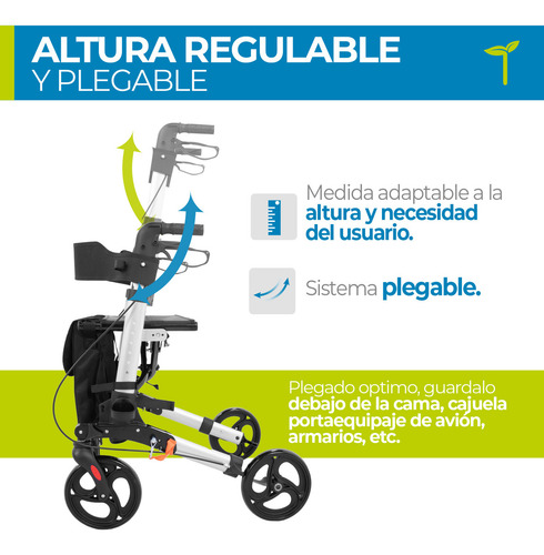 Andadera Para Adulto Con Asiento Ortopedico Onof Con Ruedas