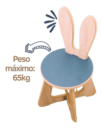 Imagen 2 de 10 de Silla Infantil Madera X 1 Unidad, Diferentes Colores -envío